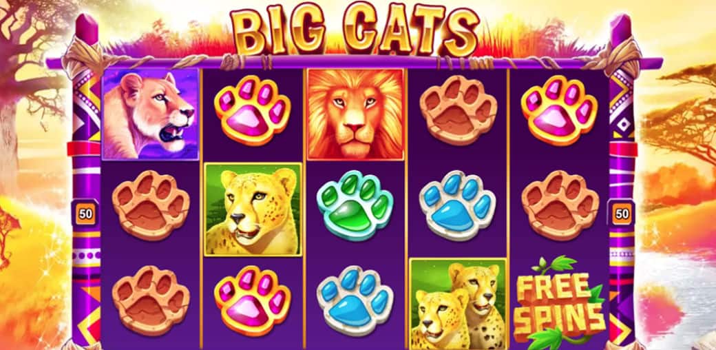 Big Cats Game Play for Free on Gambino Slots