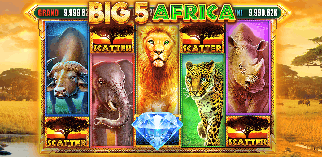 Big 5 Africa Free Slots Game Play for Free on Gambino Slots