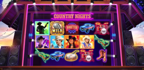 Country Nights Slot Game Dashboard
