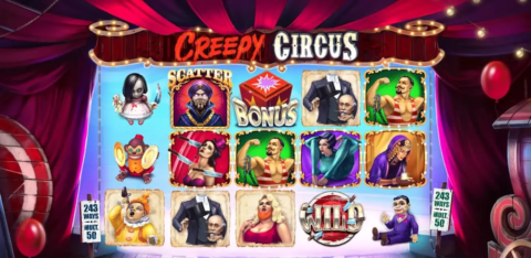 Creepy Circus Slot Game Dashboard