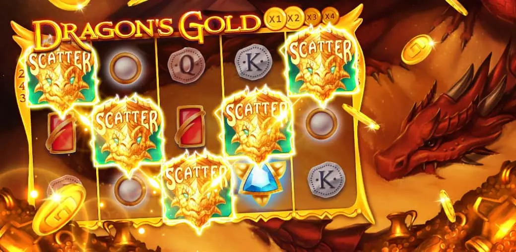 Dragons Gold Slot Game Dashboard