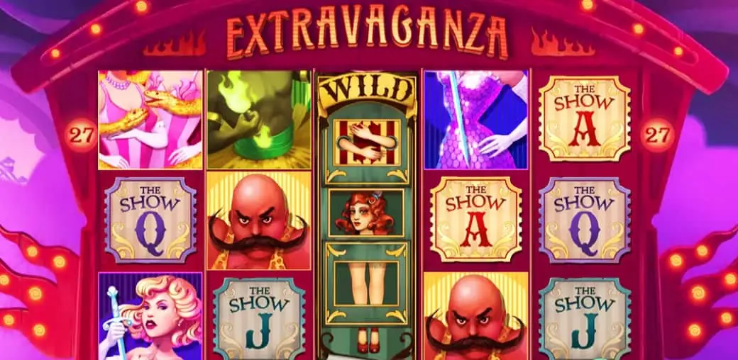Extravaganza Slot Game Dashboard