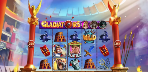 Gladiators Slot Game Dashboard