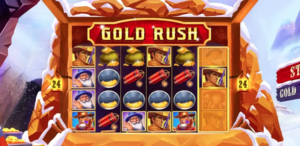 Gold Rush Slot Game Dashboard