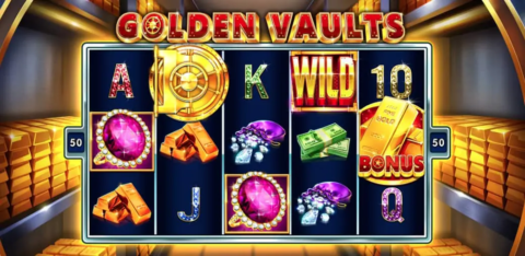Golden Vaults Slot Game Dashboard