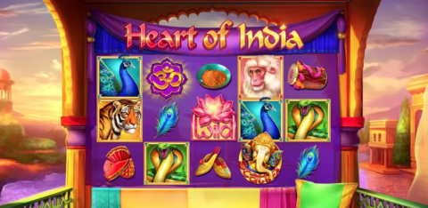 Heart of India Slot Game Dashboard
