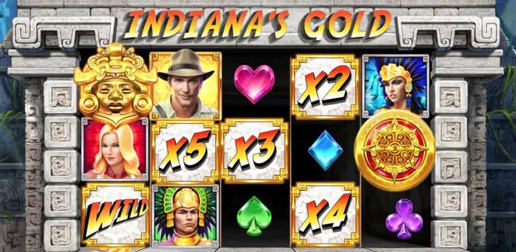 Indiana's Gold Slot Game Dashboard