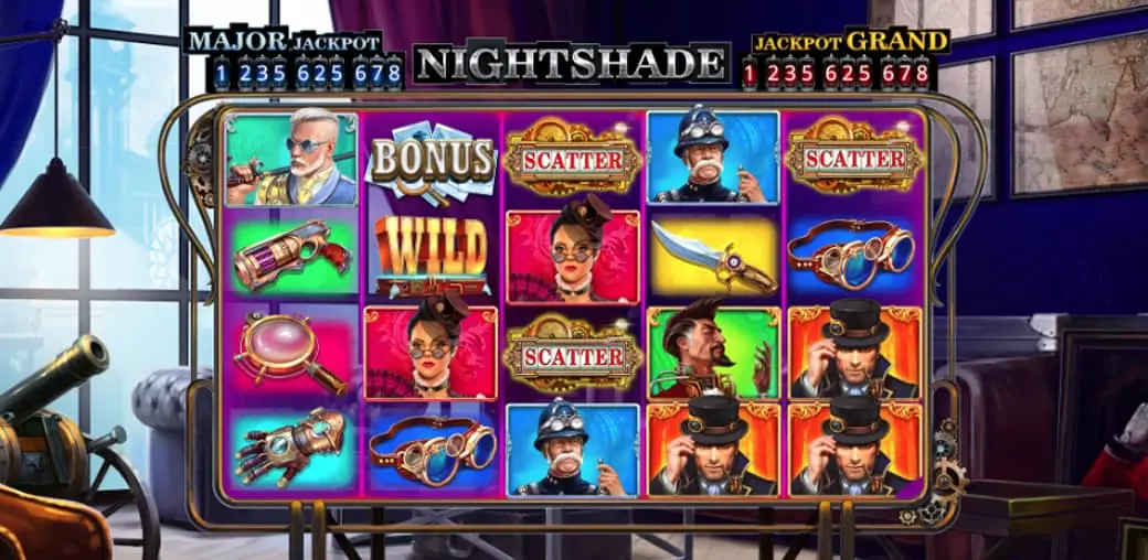NightShade Slot Game Dashboard