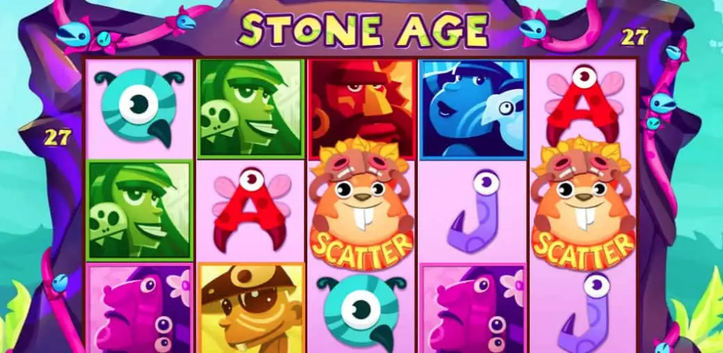 Stone Age Slot Game Dashboard