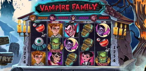 Vampire Family Slot Game Dashboard