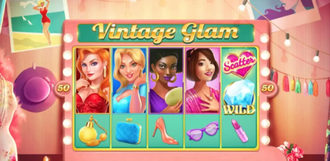 Vintage Glam Slot Game Dashboard