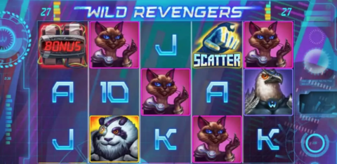 Wild revengers Slot Game Dashboard