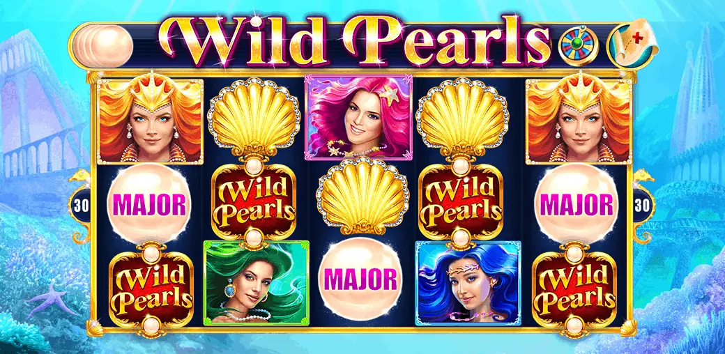 Wild Pearls Slot Game Dashboard