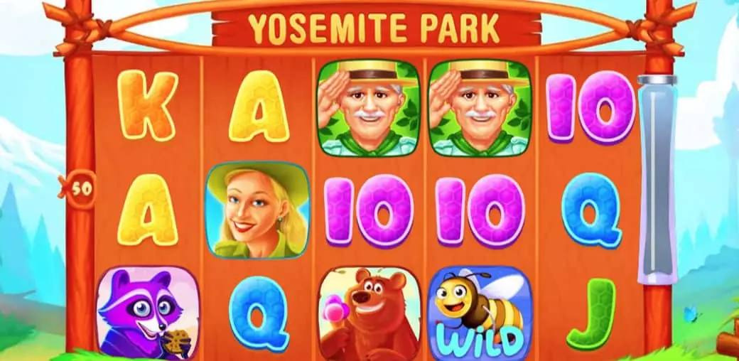 Yosemite Park Slot Game Dashboard