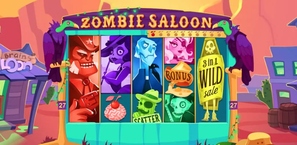 Zombie Saloon Slot Game Dashboard