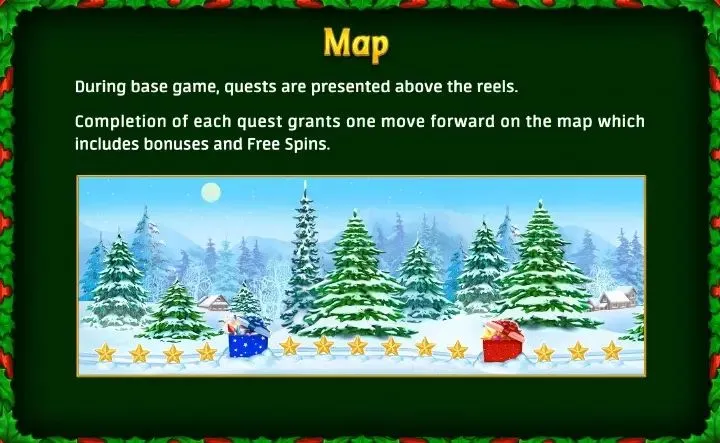 Quest to the North Pole Free Slots Map