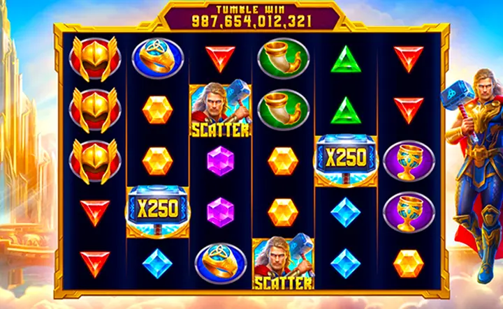 Hit huge fortunes with Thor’s Riches at Gambino Slots