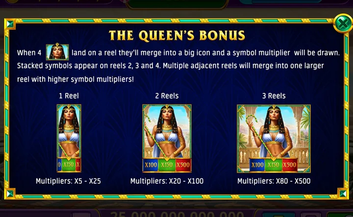 Get a Queen’s Bonus on Cleopatra’s social slots.