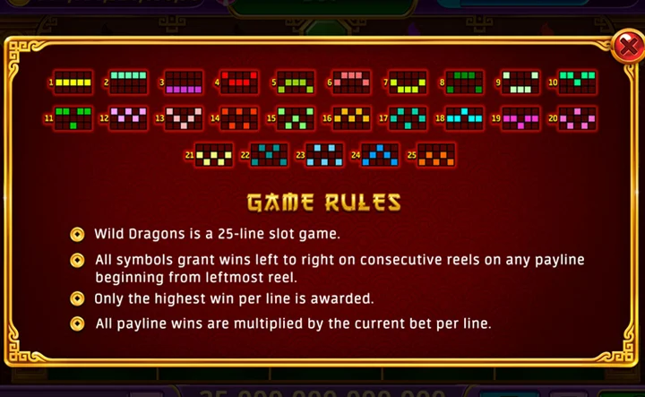 Wild Dragons in Slot Machine