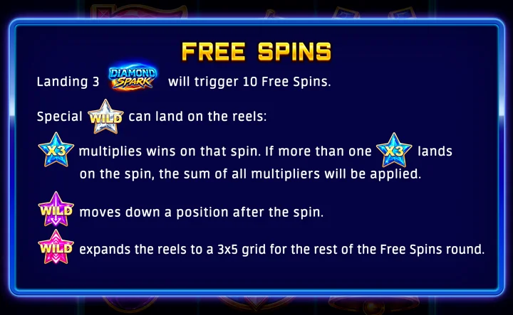 Diamond Spark Free Slots Online Gameplay